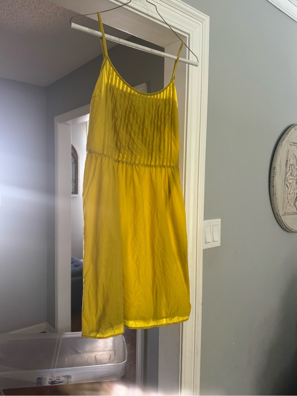Old Navy Yellow Spaghetti Strap Casual Dress
